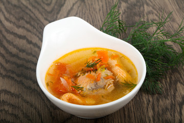 Salmon soup