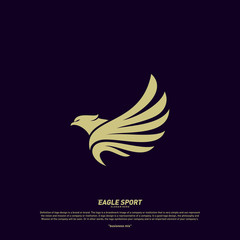 Fototapeta premium Eagle logo design vector. Birds logo concept vector template