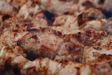 grilled pork shashlik
