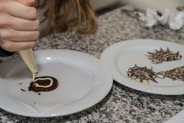 süsse Schokoladendekorationen formen