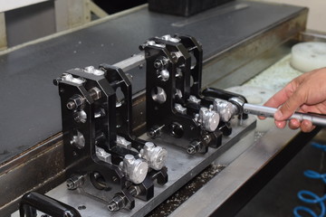 Preparation of parts of airbrush and spray gun for CNC lathe machining.