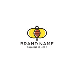 honey bee vector logo