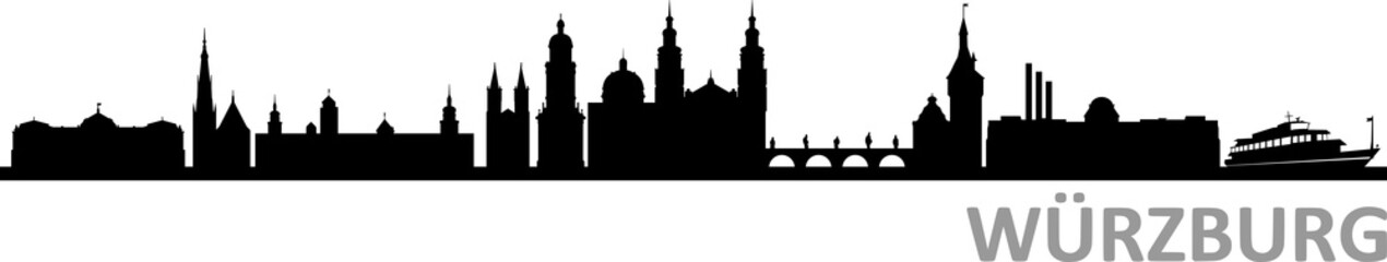 Würzburg City Skyline