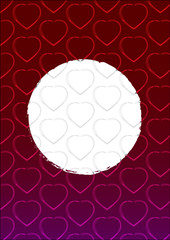 Heart Background red