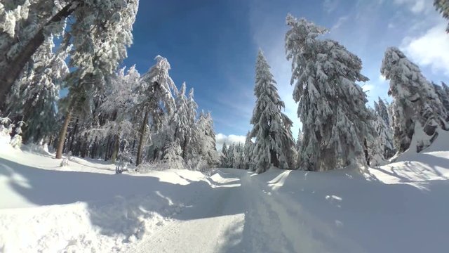 360 Grad, Winterwanderung am Ochsenkopf, Fichtelgebirge