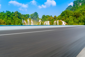 Highway Road and Beautiful Natural Landscape..
