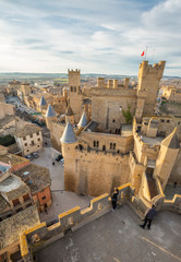 Castle of Olite in Navarre province, Spain