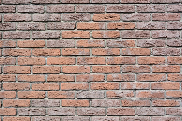 Modern wall in brick-pattern style