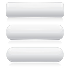 White 3d glass buttons