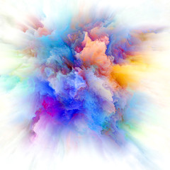 Fototapeta na wymiar Painted Color Splash Explosion