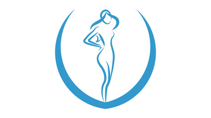 Beauty logo vector design. Beauty icon, woman icon