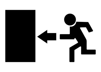 exit icon vector illustration