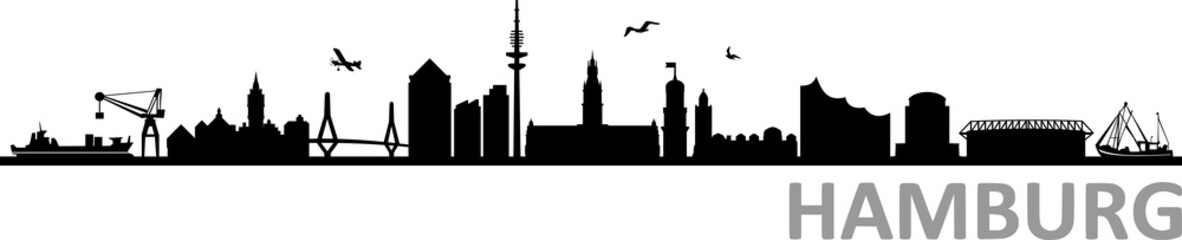 Hamburg City Skyline