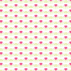 Hearts pattern, symbol background. Valentine's day and Mother's day card prink, pink, red colors. Love expression vector. Illustration