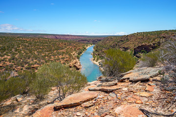 Hiking natures window loop trail, kalbarri national park, western australia 10