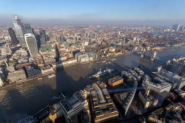 Fototapeta na wymiar London view from the Shard