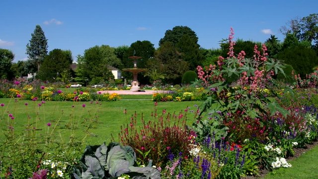 Strassburg, der sch&ouml;ne Orangerie-Park, Elsass 