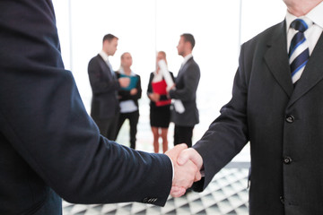 Business people shaking hands