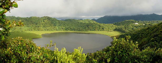 Muddy Jungle Trek to Mt. Qua Qua after rainfall near Caribbean St. George's, Grenada.