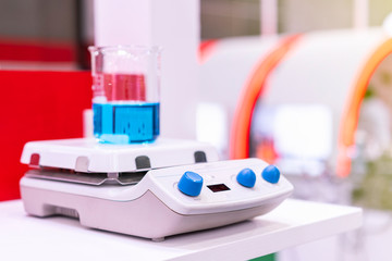 automatic digital stir or magnetic stirrer vortex mixer device of lab for solution liquid in beaker or vials circular motion for industrial chemical medicine & food and beverage cosmetics etc