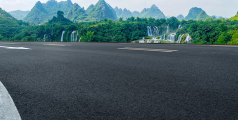 Highway Road and Beautiful Natural Landscape..