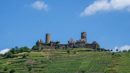 Castle Thurant at the Moselle River by Alken, Germany