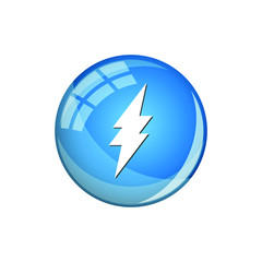 Modern Lighting Icon Button Logo