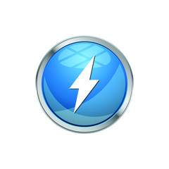 Modern Lighting Icon Button Logo