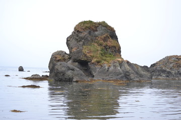 rock in the sea