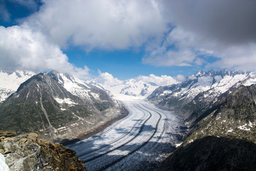 Aletschgletscher, Wallis, Schweiz