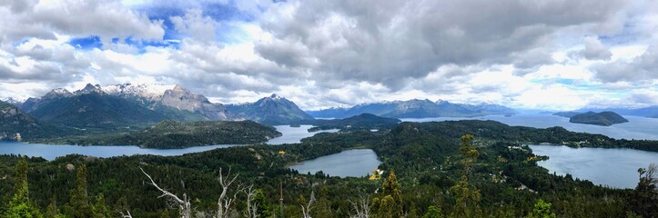 The andes and lakes in Bariloche, Argentina