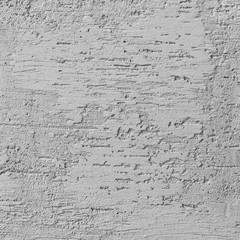 Bright Grey Grunge Plastered Wall Stucco Texture Horizontal Detailed Natural Scratch Grungy Gray Coarse Rustic Textured Background, Concrete Plaster Pattern Detail Blank Empty Copy Space Macro Closeup