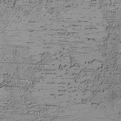 Bright Grey Grunge Plastered Wall Stucco Texture Horizontal Detailed Natural Scratch Grungy Gray Coarse Rustic Textured Background, Concrete Plaster Pattern Detail Blank Empty Copy Space Macro Closeup