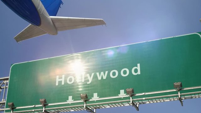Airplane Take off Hollywood
