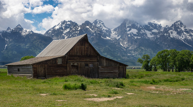 old wooden house in the mountains