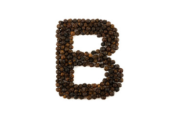 ブラックペッパーのアルファベット B