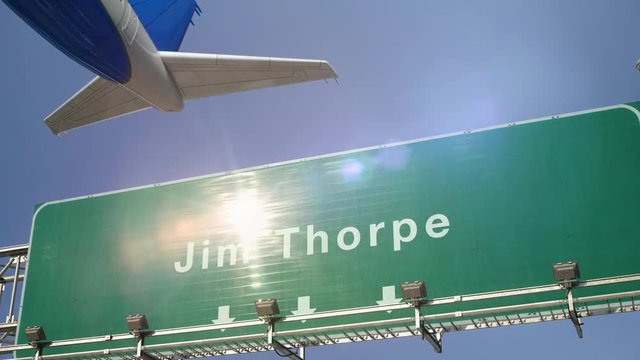 Airplane Take off Jim Thorpe
