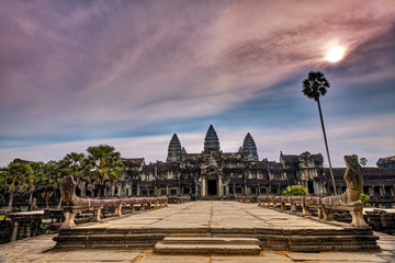 angkor wat temple unesco world heritage site - obrazy, fototapety, plakaty
