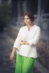 Fototapeta premium Portrait of a beautiful woman