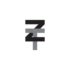 TZ or ZT logo letter design