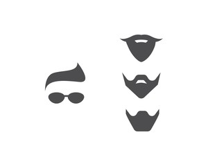 Mustache logo vector