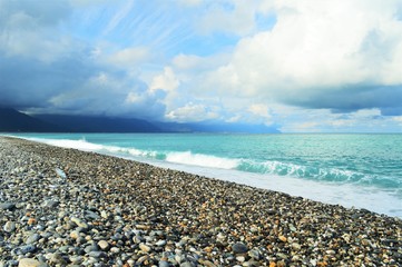 Fototapeta na wymiar beach and sea taiwan