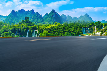 Highway Road and Beautiful Natural Landscape..