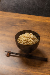 玄米ご飯　Brown rice Japanese food