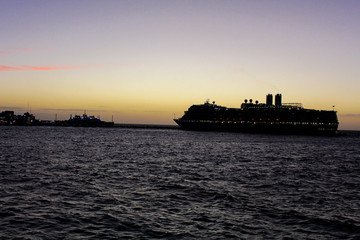 La llegada del crucero a Cozumel