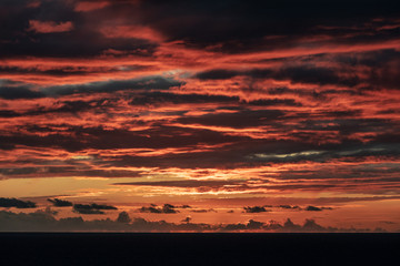 Fototapeta premium sunset over the sea