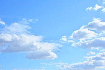 Naklejka na ściany i meble Blue Sky With Scattered Clouds