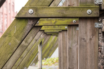 Wooden construction elements