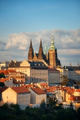 Fototapeta premium Architektura historyczna Zamku Praskiego