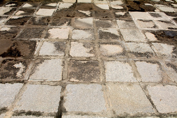 Old stone floor 